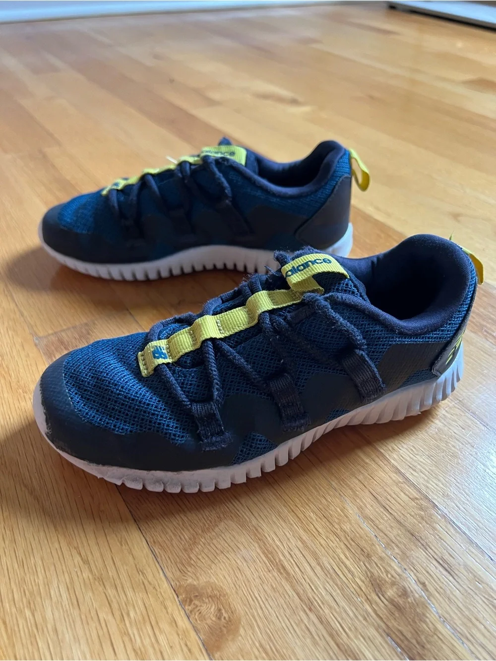 2 Pairs of New Balance elastic lace Sneakers size 13.5**